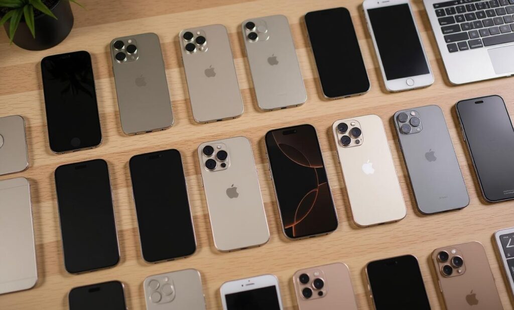 Plusieurs iPhone reconditionnés.